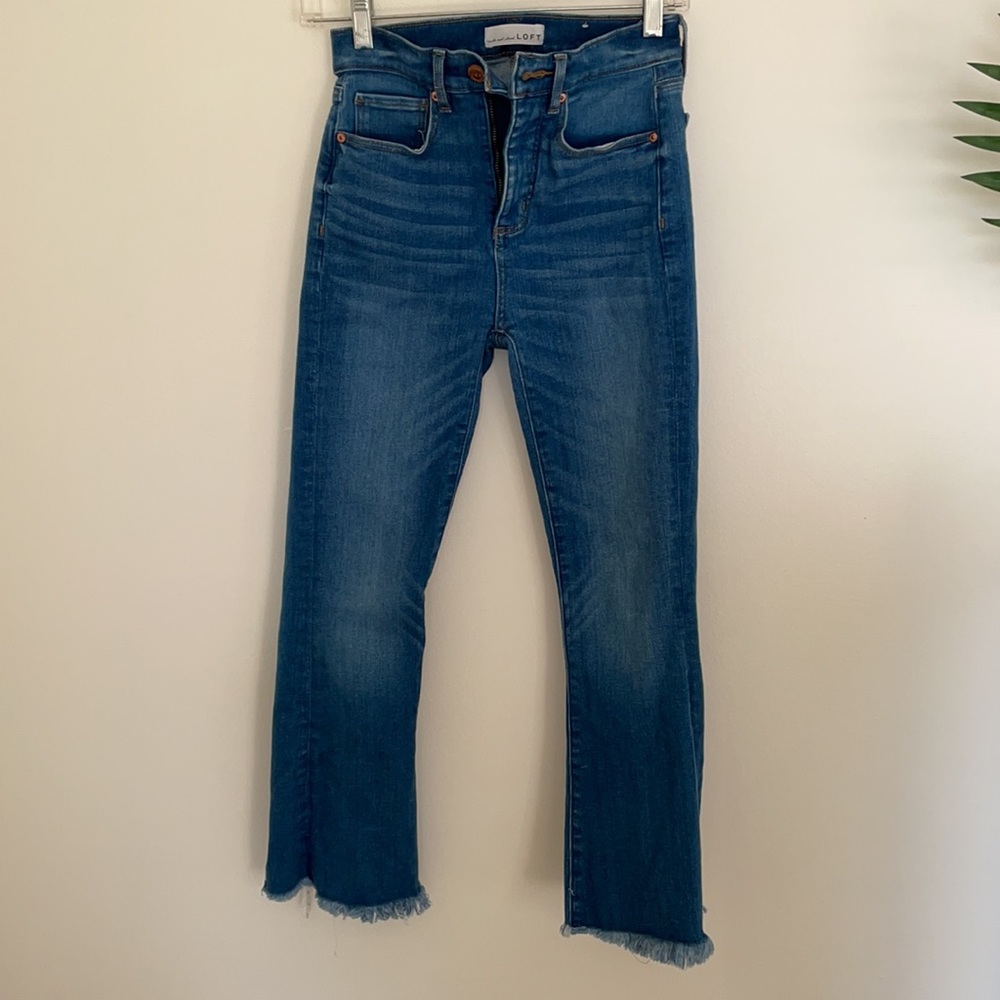 WOMENS LOFT boot cut jeans size 24 (00)